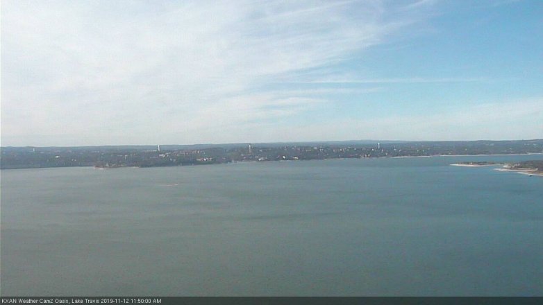 Lake Travis webcam, November 12, 2019 11:50 AM CT