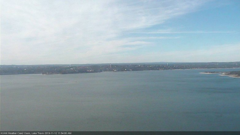 Lake Travis webcam, November 12, 2019 11:55 AM CT