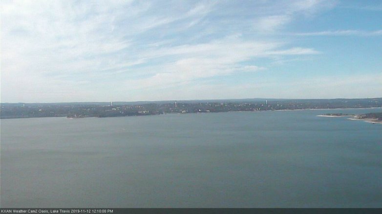 Lake Travis webcam, November 12, 2019 12:10 PM CT