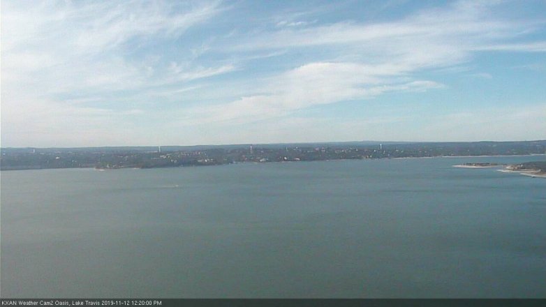 Lake Travis webcam, November 12, 2019 12:20 PM CT