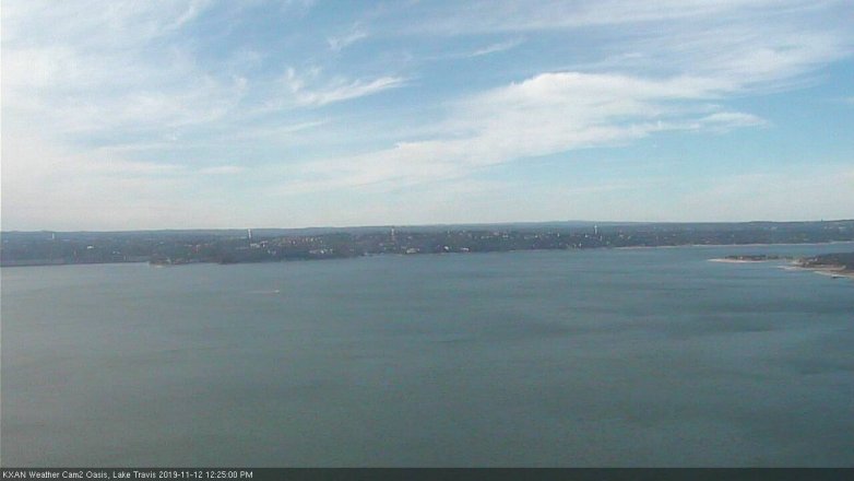 Lake Travis webcam, November 12, 2019 12:25 PM CT