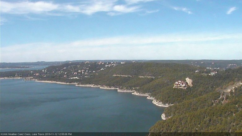 Lake Travis webcam, November 12, 2019 12:55 PM CT