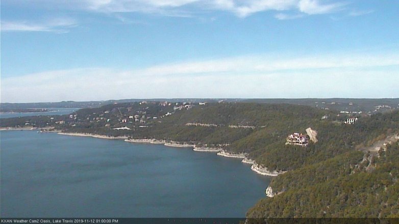 Lake Travis webcam, November 12, 2019 1:00 PM CT