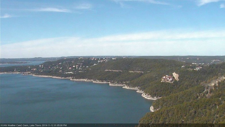 Lake Travis webcam, November 12, 2019 1:05 PM CT