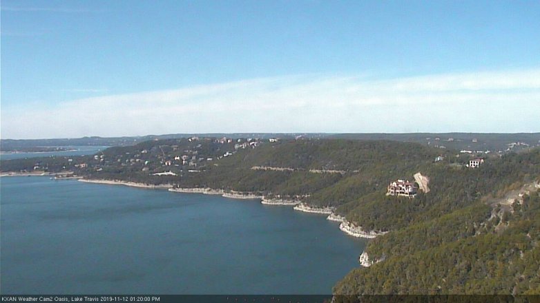 Lake Travis webcam, November 12, 2019 1:20 PM CT