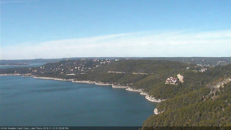 Lake Travis webcam, November 12, 2019 1:25 PM CT