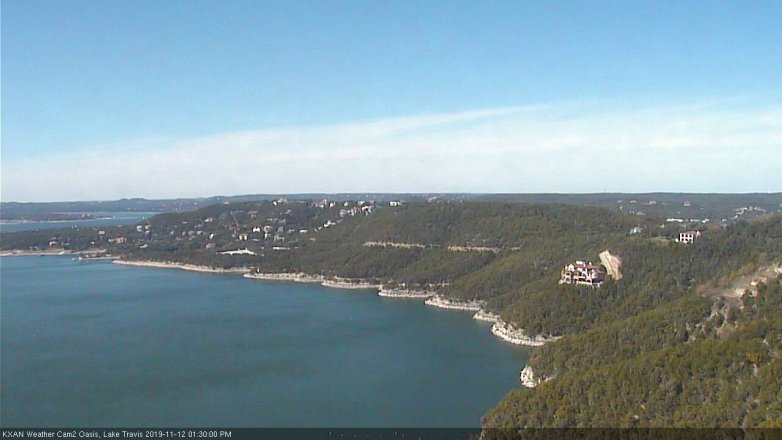 Lake Travis webcam, November 12, 2019 1:30 PM CT