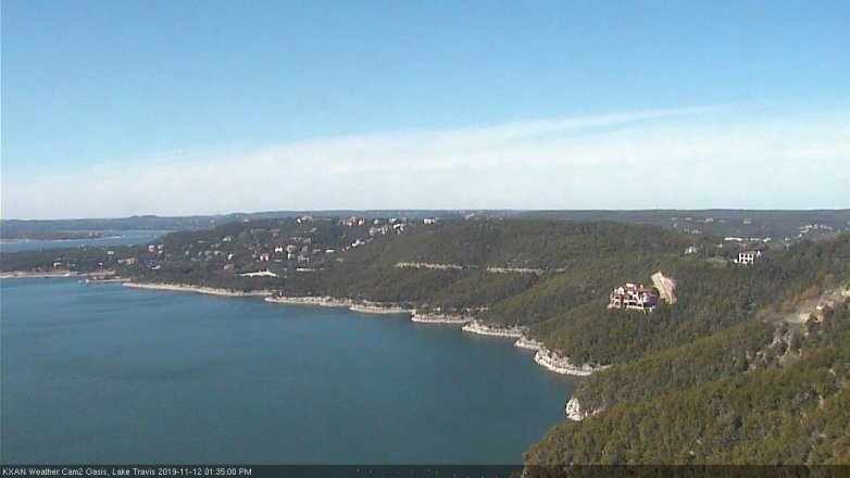 Lake Travis webcam, November 12, 2019 1:35 PM CT
