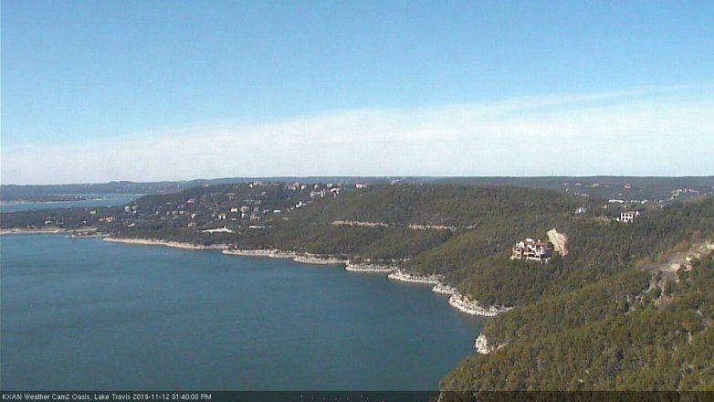 Lake Travis webcam, November 12, 2019 1:40 PM CT