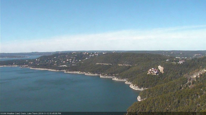 Lake Travis webcam, November 12, 2019 1:45 PM CT