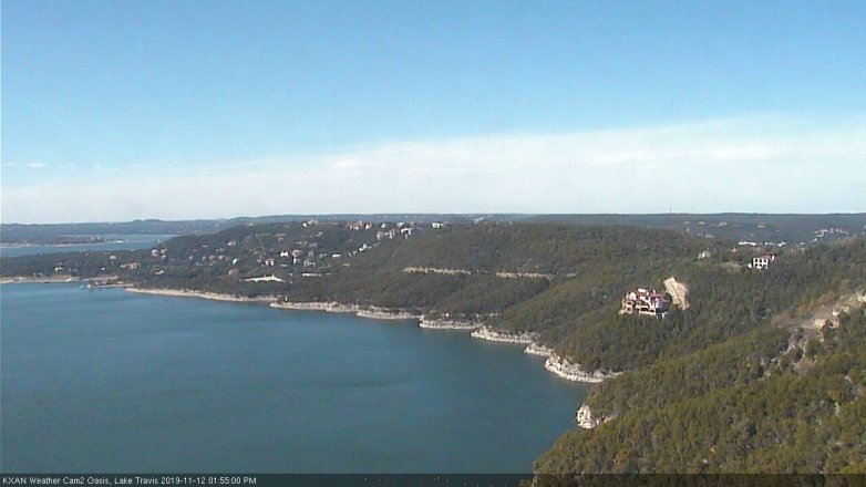 Lake Travis webcam, November 12, 2019 1:55 PM CT