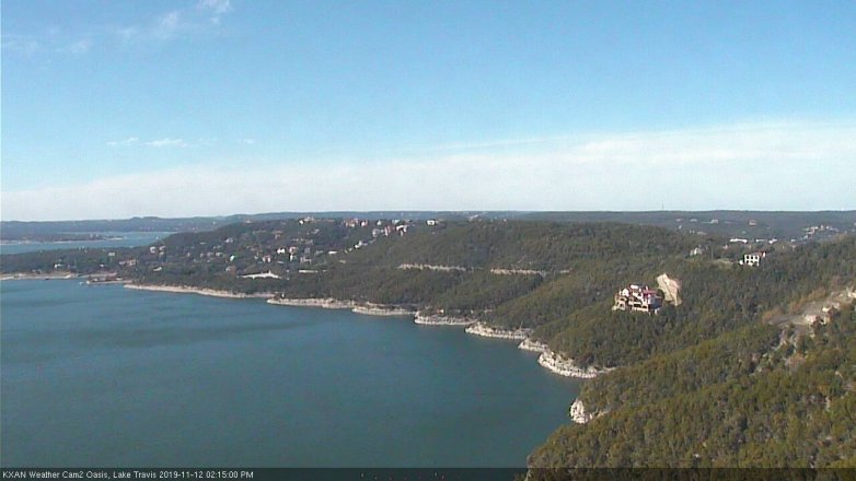 Lake Travis webcam, November 12, 2019 2:15 PM CT