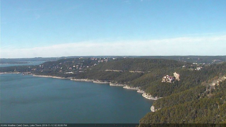 Lake Travis webcam, November 12, 2019 2:30 PM CT
