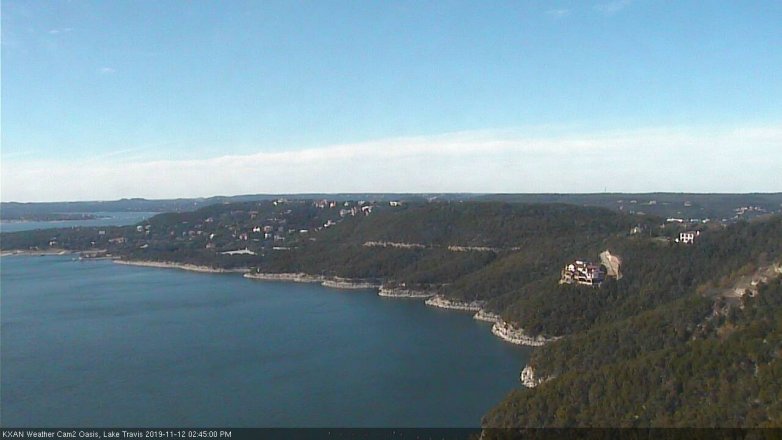 Lake Travis webcam, November 12, 2019 2:45 PM CT