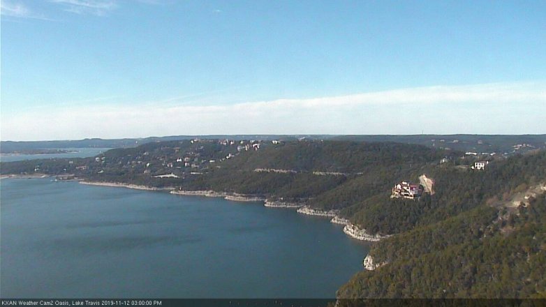 Lake Travis webcam, November 12, 2019 3:00 PM CT