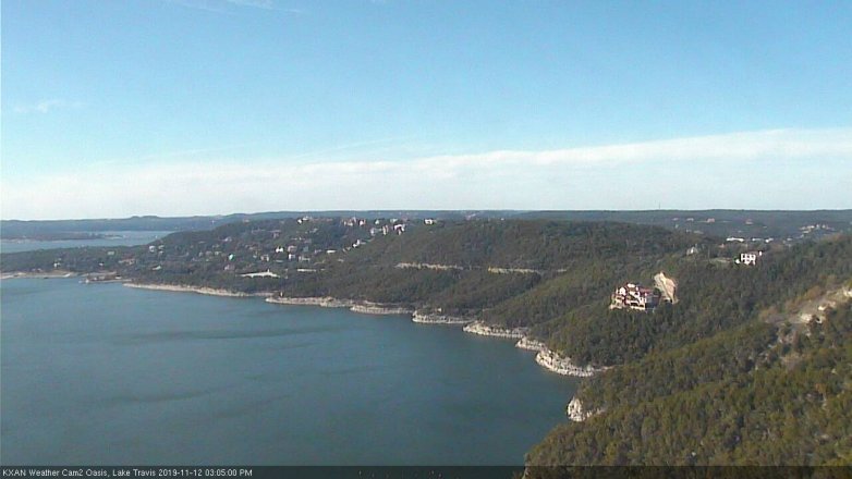 Lake Travis webcam, November 12, 2019 3:05 PM CT