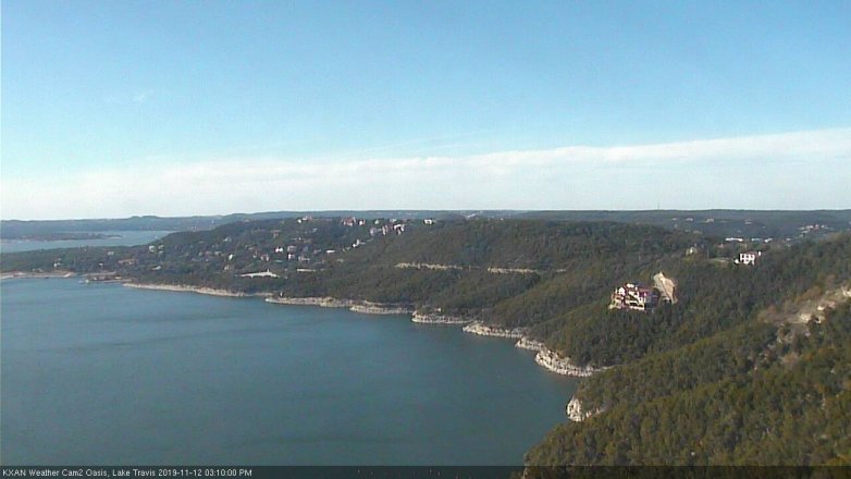 Lake Travis webcam, November 12, 2019 3:10 PM CT