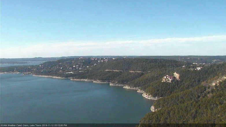 Lake Travis webcam, November 12, 2019 3:15 PM CT