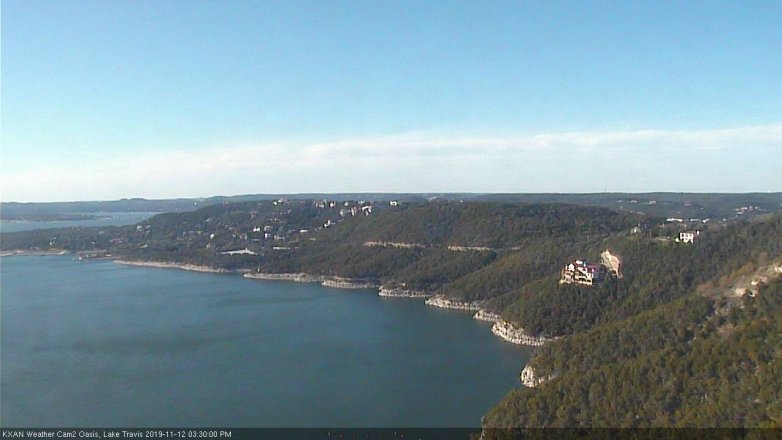Lake Travis webcam, November 12, 2019 3:30 PM CT