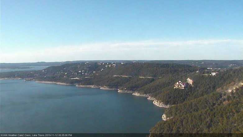 Lake Travis webcam, November 12, 2019 3:35 PM CT
