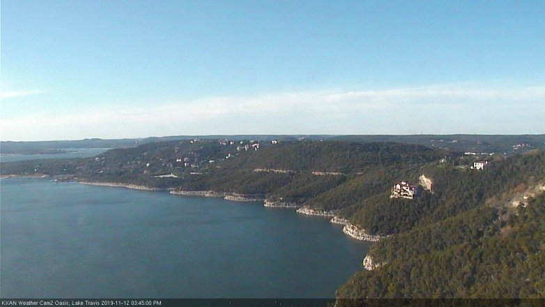 Lake Travis webcam, November 12, 2019 3:45 PM CT