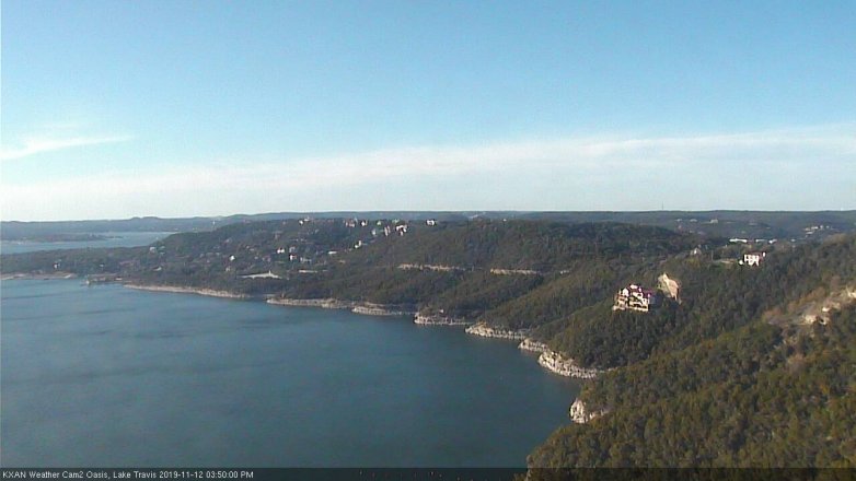 Lake Travis webcam, November 12, 2019 3:50 PM CT