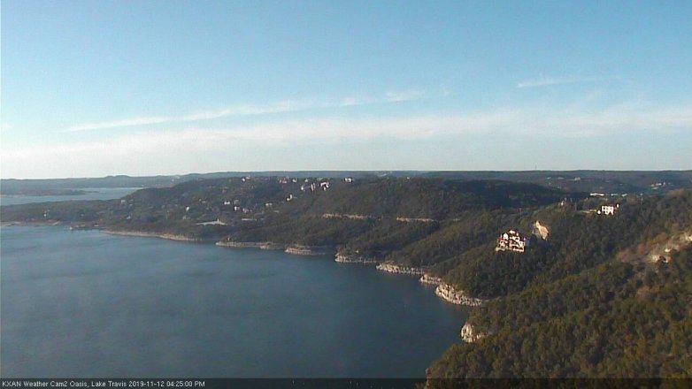 Lake Travis webcam, November 12, 2019 4:25 PM CT