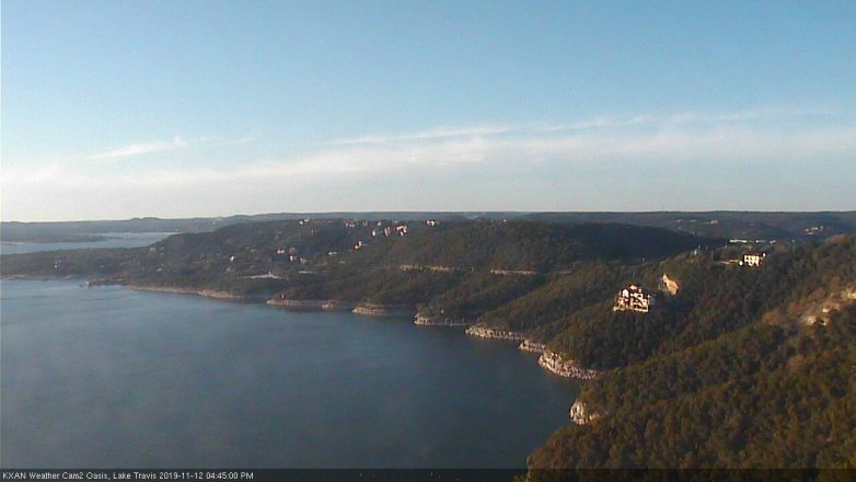 Lake Travis webcam, November 12, 2019 4:45 PM CT