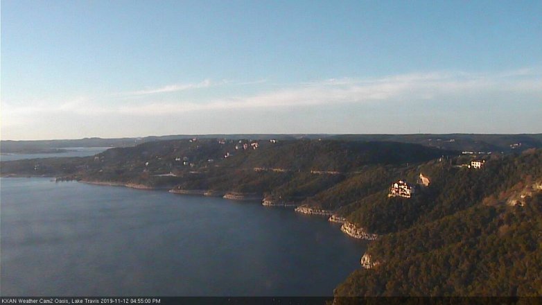 Lake Travis webcam, November 12, 2019 4:55 PM CT