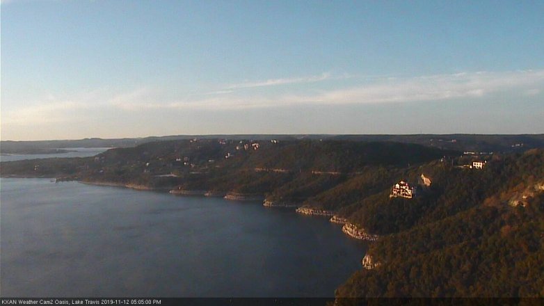Lake Travis webcam, November 12, 2019 5:05 PM CT