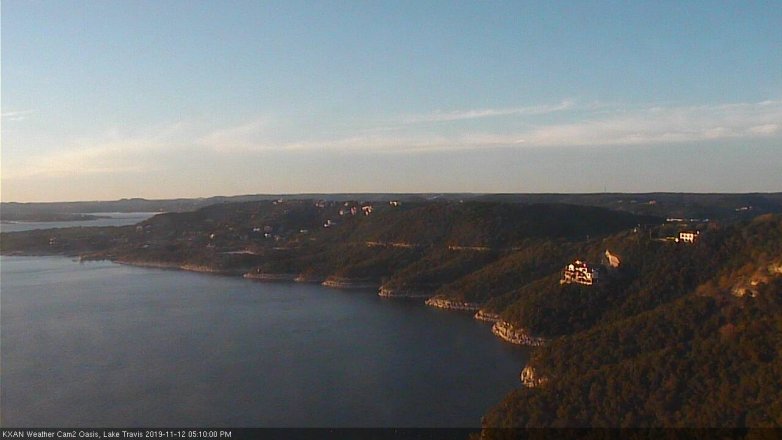 Lake Travis webcam, November 12, 2019 5:10 PM CT