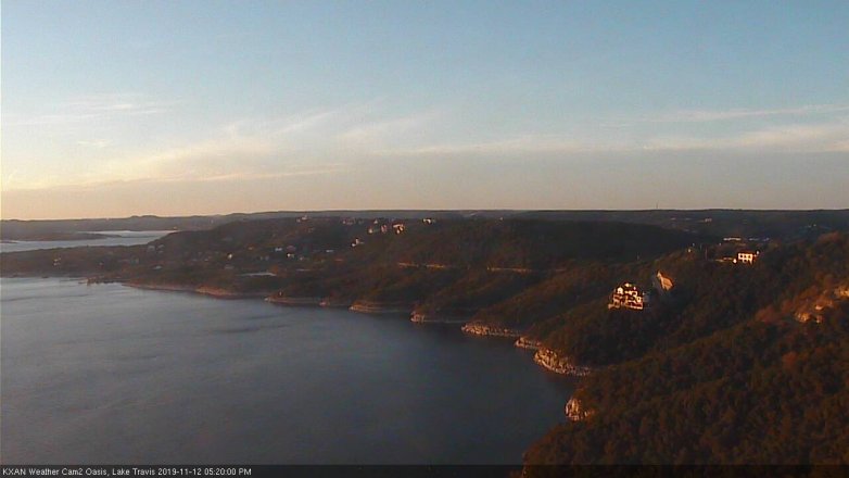 Lake Travis webcam, November 12, 2019 5:20 PM CT