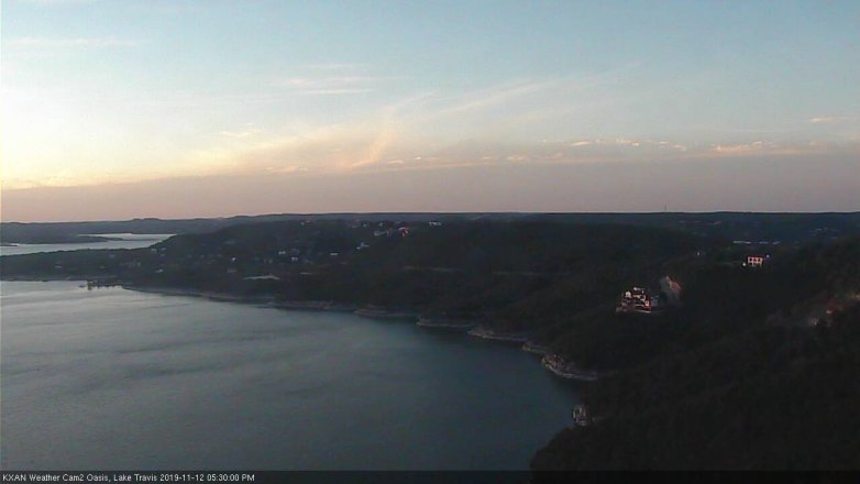 Lake Travis webcam, November 12, 2019 5:30 PM CT