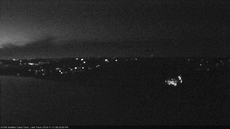 Lake Travis webcam, November 12, 2019 6:20 PM CT