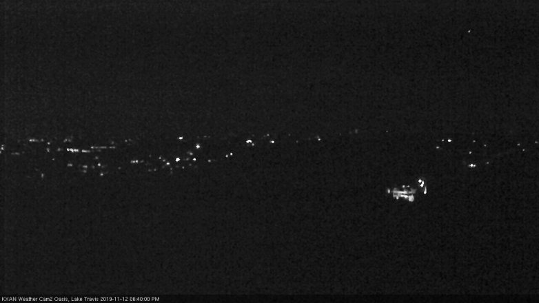 Lake Travis webcam, November 12, 2019 6:40 PM CT