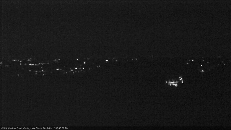 Lake Travis webcam, November 12, 2019 6:45 PM CT