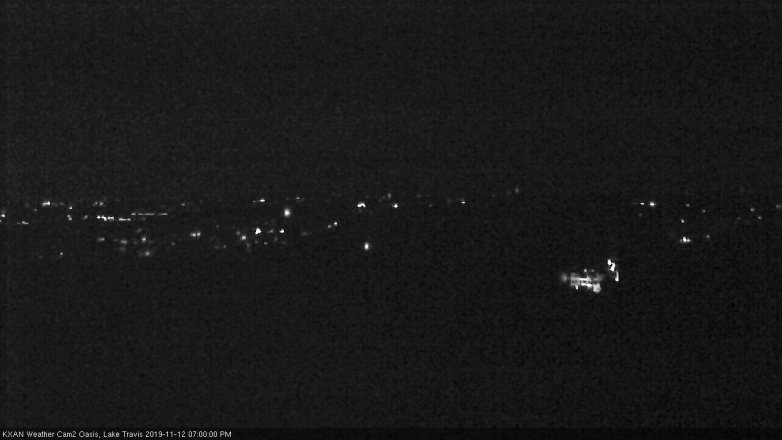 Lake Travis webcam, November 12, 2019 7:00 PM CT