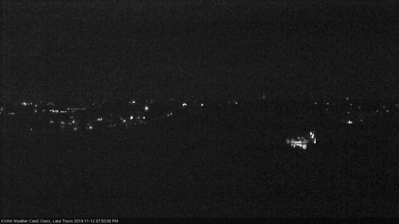 Lake Travis webcam, November 12, 2019 7:50 PM CT