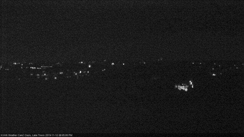 Lake Travis webcam, November 12, 2019 8:05 PM CT
