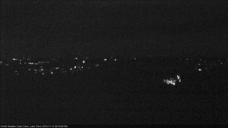 Lake Travis webcam, November 12, 2019 8:15 PM CT
