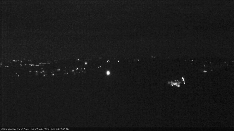 Lake Travis webcam, November 12, 2019 8:20 PM CT