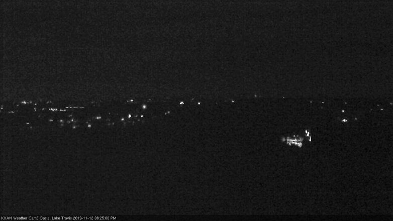 Lake Travis webcam, November 12, 2019 8:25 PM CT