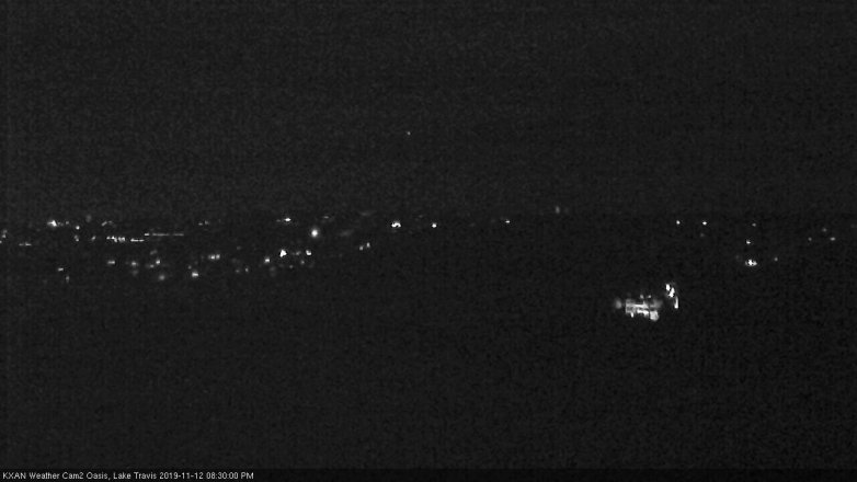 Lake Travis webcam, November 12, 2019 8:30 PM CT