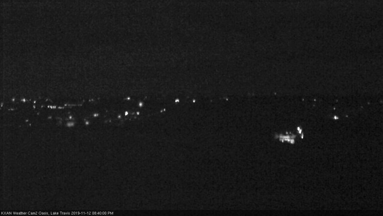 Lake Travis webcam, November 12, 2019 8:40 PM CT