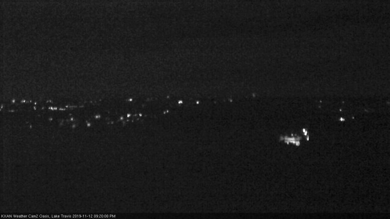 Lake Travis webcam, November 12, 2019 9:20 PM CT