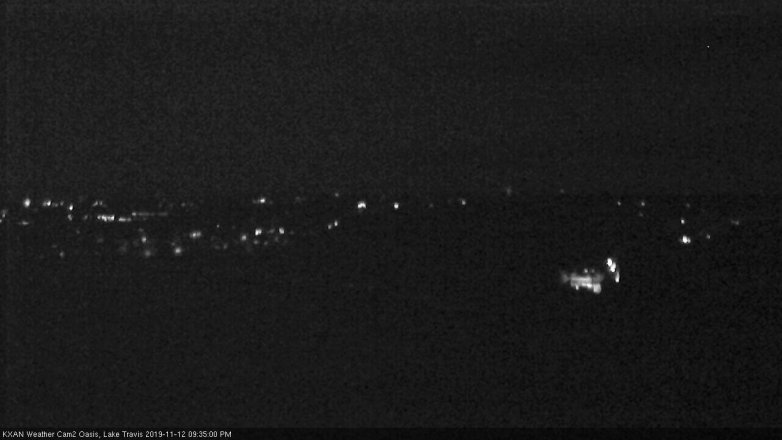 Lake Travis webcam, November 12, 2019 9:35 PM CT