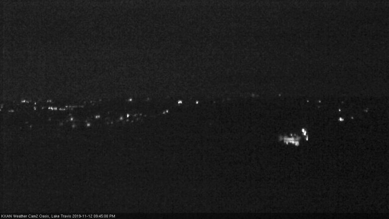 Lake Travis webcam, November 12, 2019 9:45 PM CT