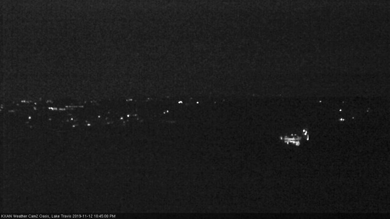 Lake Travis webcam, November 12, 2019 10:45 PM CT