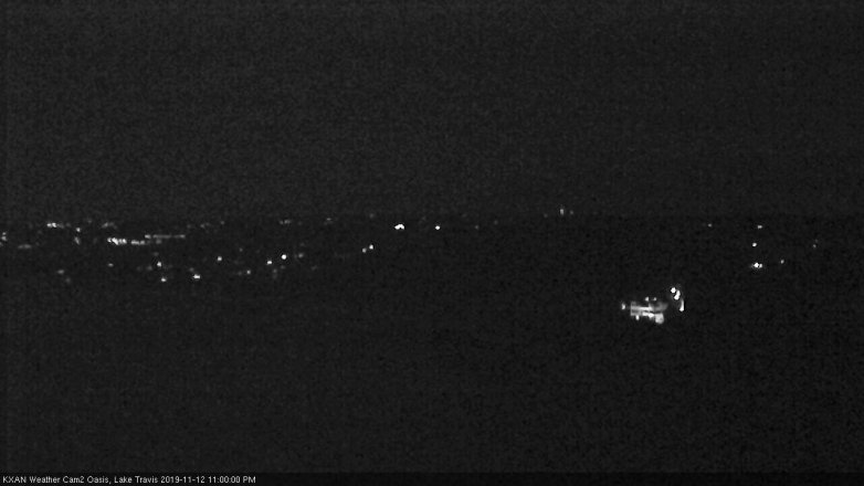 Lake Travis webcam, November 12, 2019 11:00 PM CT