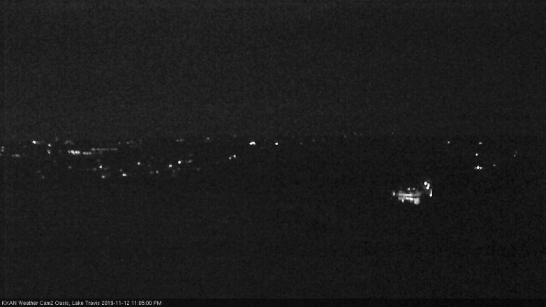 Lake Travis webcam, November 12, 2019 11:05 PM CT